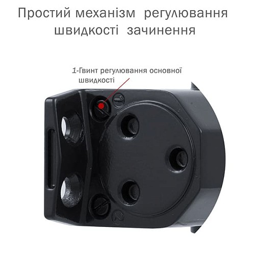 Доводчик RYOBI DS-2055P BC PRL с фиксацией до 80кг Серый Антрацит - Фото №6