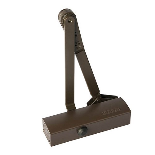 Дотягувач GEZE TS 1500 STD HO з фіксацією до 80кг Коричневий - Фото №1