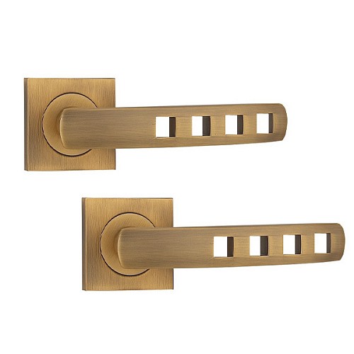 Ручки на розеті SIBA Kubika (R03) матова кава - Фото №1