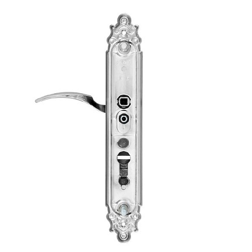 Ручки на планке с протектором ROSTEX Ozdobna R 85мм (38-45мм) хром матовый - Фото №3