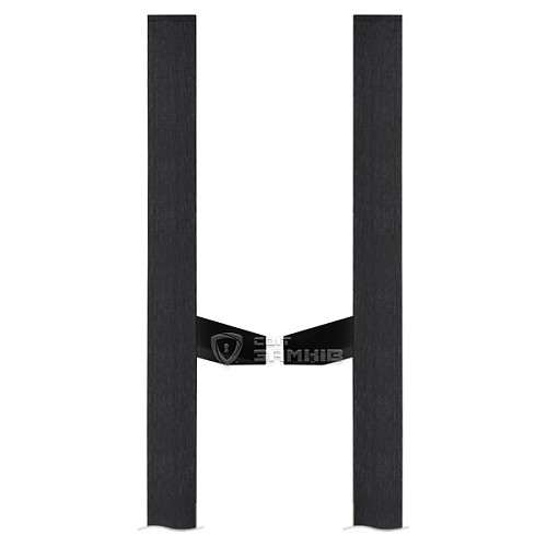 Ручки скобы MEDOS PR Lisbon 1000/1500.45 (комплект) труба 40*20 черные - Фото №2