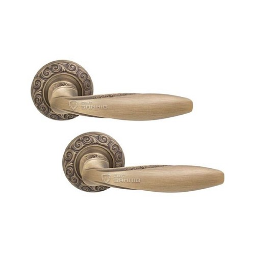 Ручки на розетте FIMET Anna 177 (250) F43 матовая бронза - Фото №1