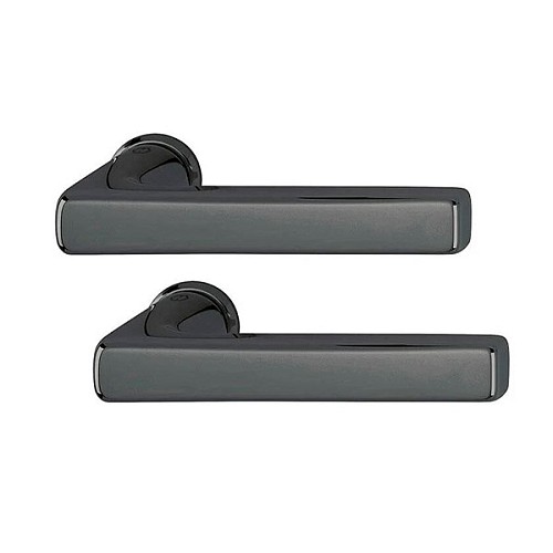 Ручки на розеті HOPPE Dallas латунь чорна полірована - Фото №1