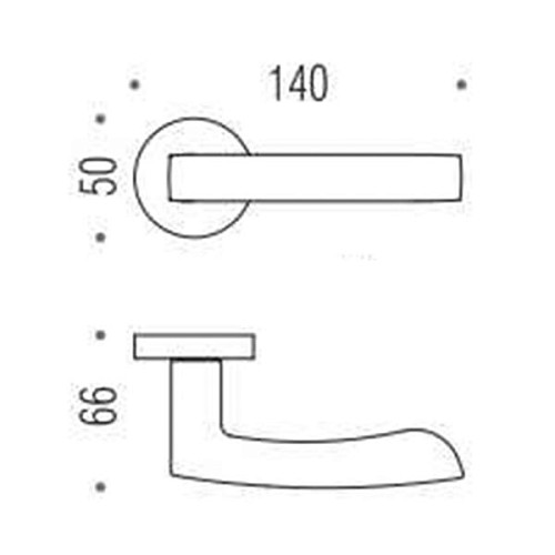 Ручки на розеті COLOMBO Viola AR21 (CD49BZGG-CD43G) хром - Фото №3
