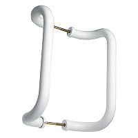 Ручки скобы офисные ОКТАВА ПЛАСТ Двойной изгиб 300мм (комплект) белый 
