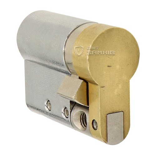 Цилиндр половинка ABLOY Protec2 82,5 (72H*10,5) (закаленный) хром матовый 3 ключа - Фото №3