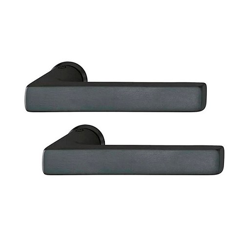 Ручки на розеті HOPPE Dallas латунь чорна матова - Фото №1