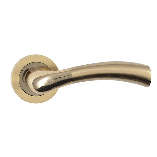 Ручки на розетте SIBA Saros (A01) золото матовое черное/темное золото  - Фото №2