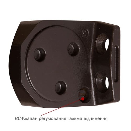 Доводчик RYOBI DS-2055V BC STD с фиксацией до 100кг Коричневый - Фото №6