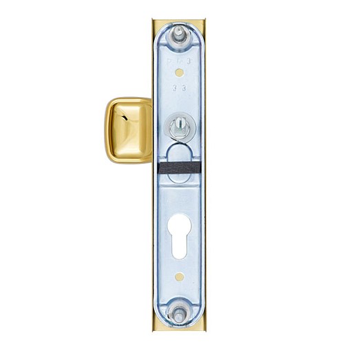 Ручки на планці ROSTEX 802 R 72мм (38-55мм) фіксована-нажимна титан PVD - Фото №3