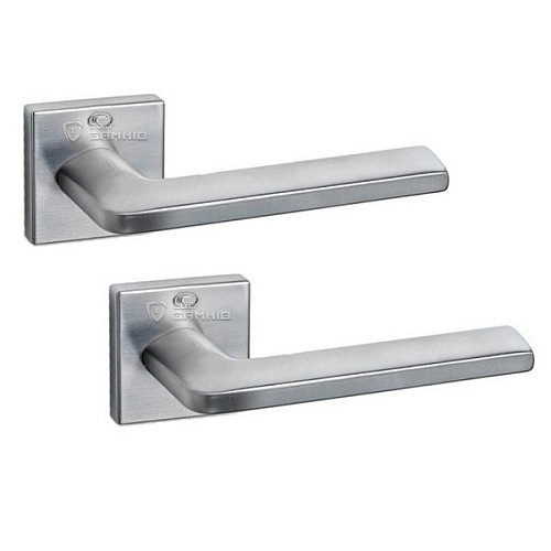 Ручки на розеті CONVEX 1085 (2145) матовий хром - Фото №1