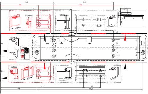 Доводчик ABLOY DC240 R&P BC EN2-6 без тяги до 120кг FIRE Коричневый - Фото №11
