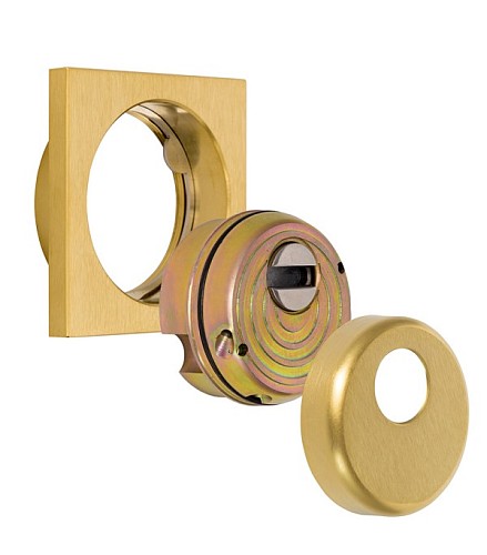 Протектор DISEC MONOLITO SFERIK BD200 25мм латунь матовая - Фото №2