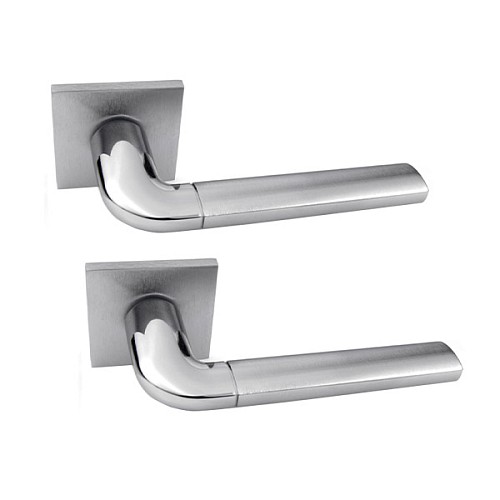 Ручки на розетте FORME Milly 2/Slim 158Q C03 хром матовый/хром полированный - Фото №1