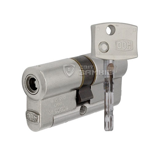 Цилиндр DOM Diamant 109 (47*62) никель сатин - Фото №1