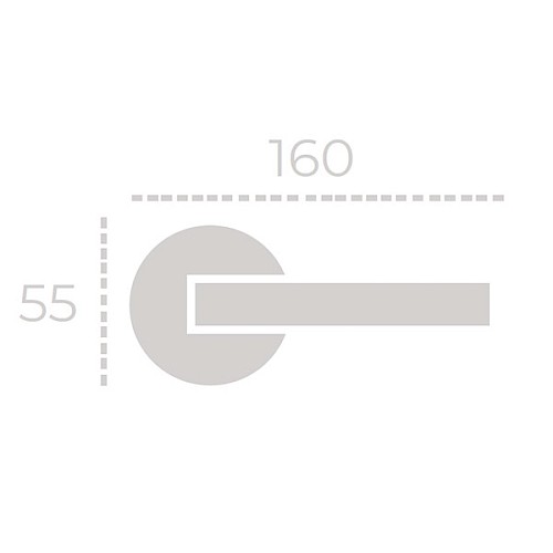 Ручки на розетте FADEX Regina 353P C01 хром полированный - Фото №3