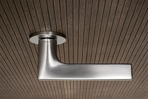 Ручки на розетте OLIVARI Lotus CO хром матовый - Фото №3