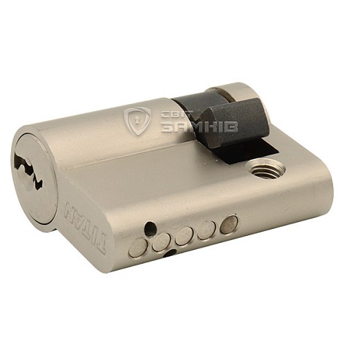 Циліндр половинка TITAN K1 ML 60 (50*10) нікель сатин 3 ключа - Фото №3