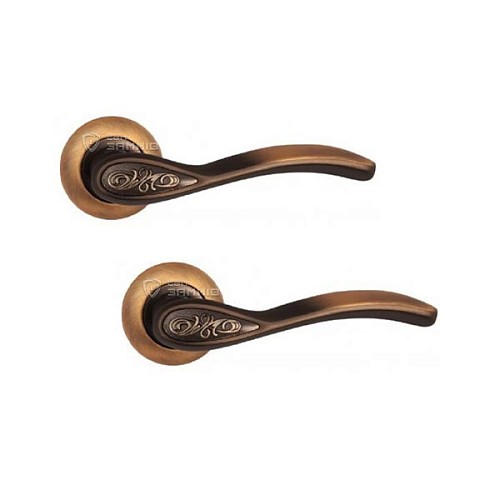 Ручки на розеті KEDR R10.1313-AL MACC кава - Фото №1