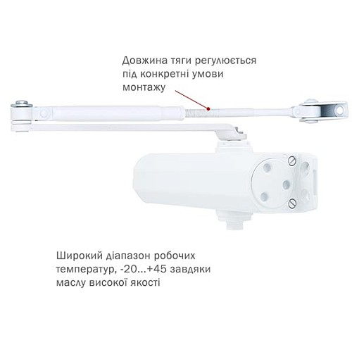 Дотягувач RYOBI D-1504 STD до 80кг FIRE Білий - Фото №5