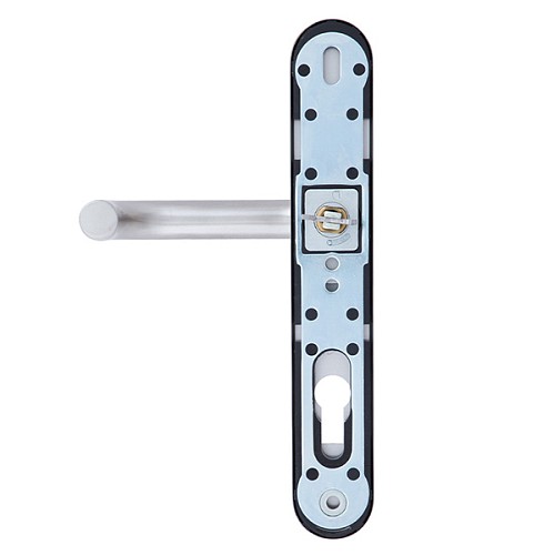 Ручка скоба ROSTEX D 390 фіксована-нажимна 85 (комплект) нержавіюча сталь матова - Фото №6