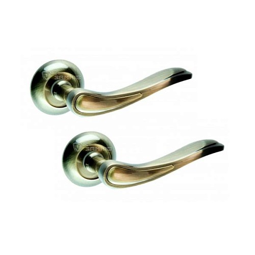 Ручки на розетте KEDR R10.064-AL AB бронза - Фото №1