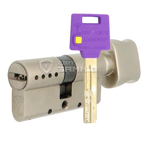 Цилиндр MUL-T-LOCK MTL400/ClassicPRO 110T (55*55T) никель сатин - Фото №1