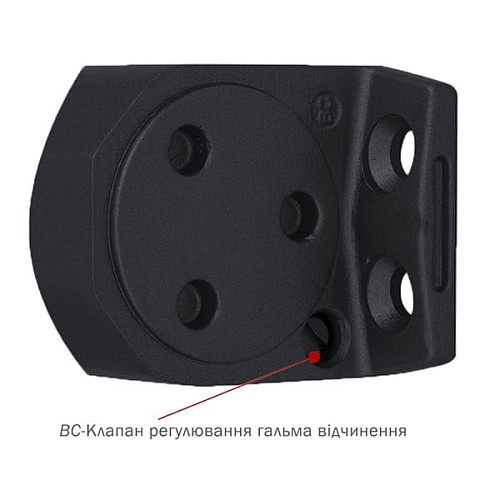 Доводчик RYOBI D-2050T BC SLD до 60кг FIRE Серый Антрацит - Фото №7