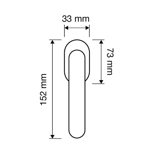 Ручка віконна LINEA CALI Karina латунь/латунь матова - Фото №2