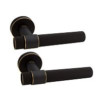 Ручки на розетте FORME Alya 334A B08 бронза темная