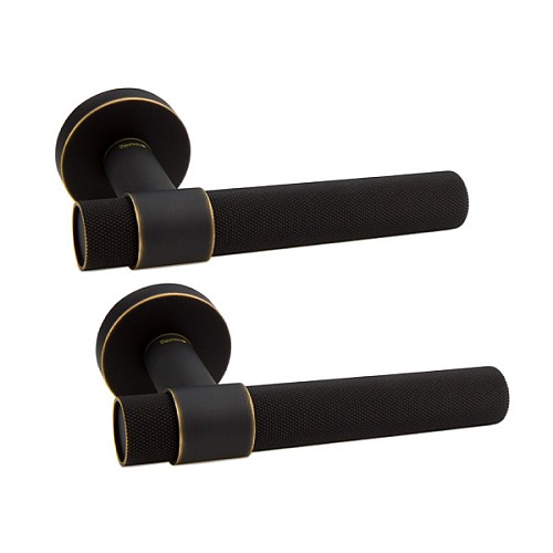 Ручки на розетте FORME Alya 334A B08 бронза темная - Фото №1