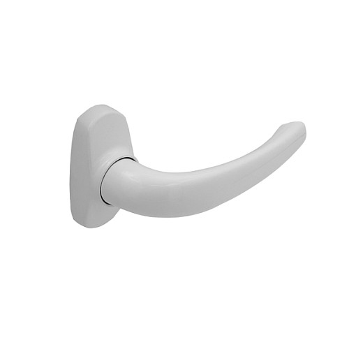 Ручки на розеті OZEN AA-258 з накладками WH білий - Фото №2