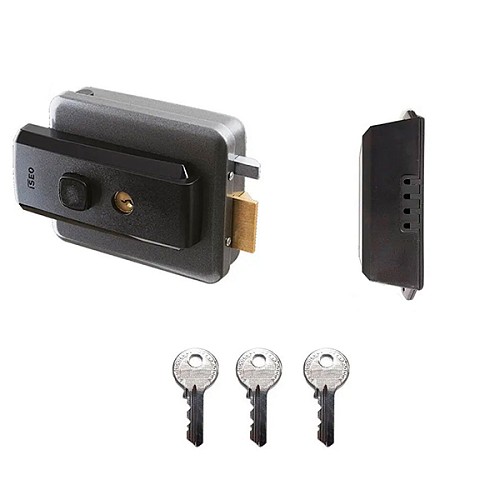 Электромеханический замок ISEO 52N115 накладной (BS50/60/70/80мм) открывание внутрь - Фото №2