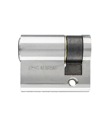 Цилиндр половинка TESA TE5 55 (45*10) никель сатин 3 ключа - Фото №3