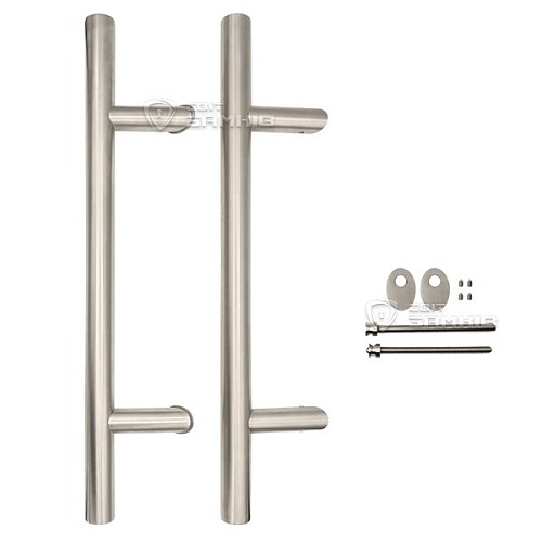 Ручка скоба PROFIT Manyas 750/500.45 (комплект) труба 30 нержавеющая сталь матовая - Фото №5