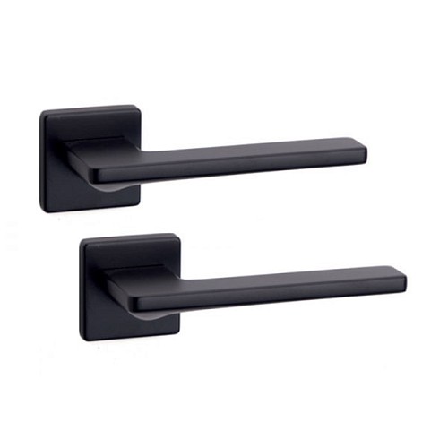 Ручки на розеті SYSTEM Sarp (RO12) AL6 чорний матовий - Фото №1