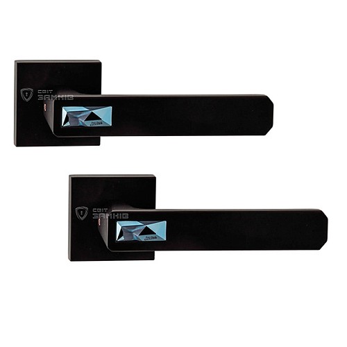 Ручки на розеті ORO/ORO Galassia Jean Paul Gaultier (15E) Black/Metallic Blue чорний матовий/синій - Фото №1