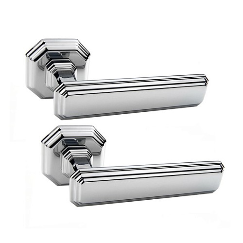 Ручки на розетте FORME Themis 217R C01 хром полированный - Фото №1