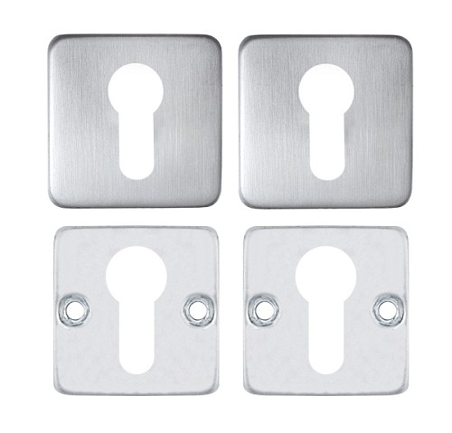 Накладки на серцевину ROSTEX H50 PZ SQUARE нержавіюча сталь матова - Фото №2