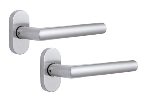 Ручки на розеті ROSTEX Vigo ES32 нержавіюча сталь матова - Фото №1