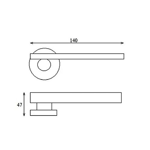 Ручки на розетте DND by MARTINELLI Minima ZCBI хром/белый - Фото №4