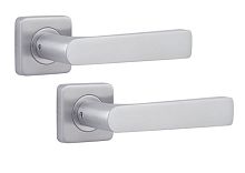 Ручки на розеті ROSTEX Bologna H50 нержавіюча сталь матова