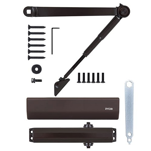 Доводчик RYOBI DS-2550 BC STD с фиксацией до 80кг Коричневый - Фото №8