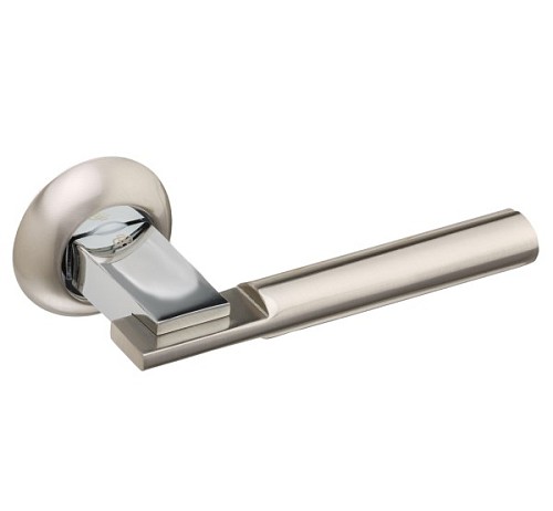 Ручки на розеті GAVROCHE Zirconium AL-A5 SN/CP нікель/хром - Фото №4