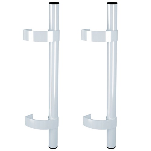 Ручки скобы офисные (комплект) белый 