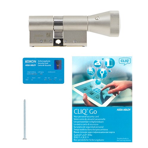 Цилиндр IKON e-CLIQ 70T (35i*35T) никель сатин - Фото №6