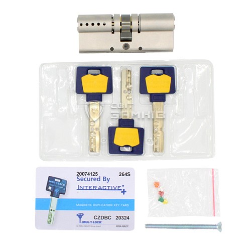 Циліндр MUL-T-LOCK MTL600/Interactive+ 100 (45*55) нікель сатин - Фото №4