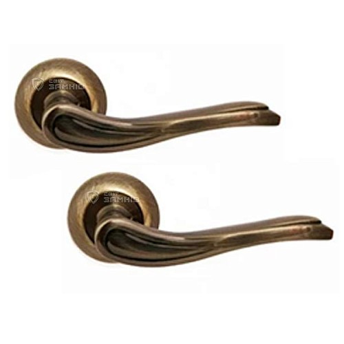 Ручки на розетте APECS Megapolis "Chicago" H-0864-A AB античная бронза - Фото №1