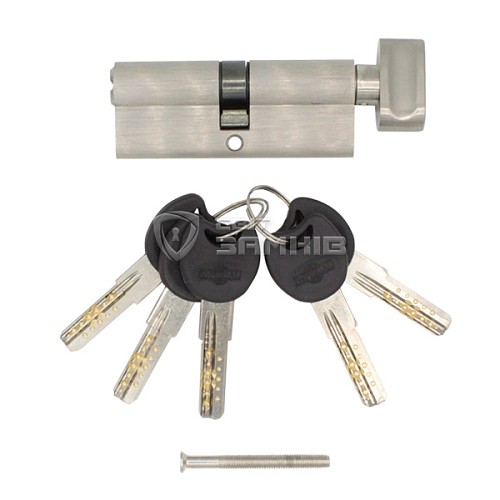 Цилиндр IMPERIAL 90T (35*55T) никель сатин - Фото №3