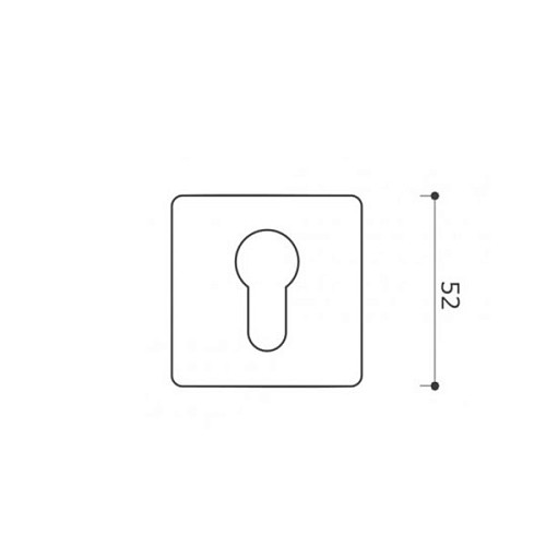 Накладки на серцевину SYSTEM RO11Y NBMX матовий нікель зістарений - Фото №2